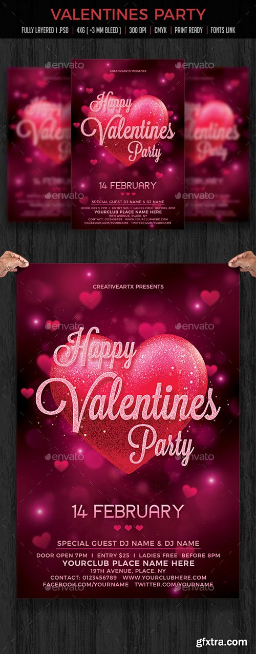 GraphicRiver - Valentines Day Flyer - 19237733