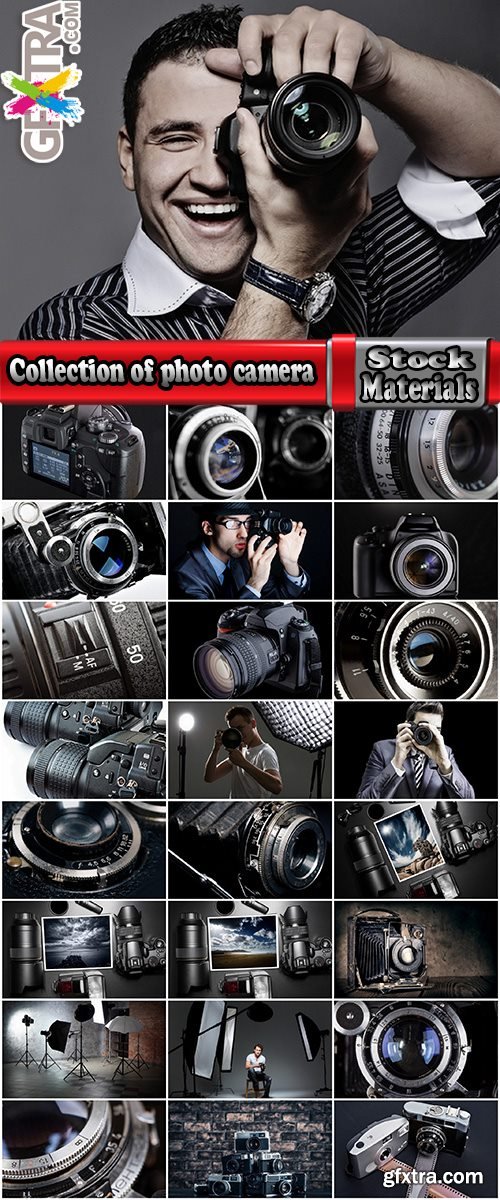Collection of photo camera lens studio photographer reporter 25 HQ Jpeg