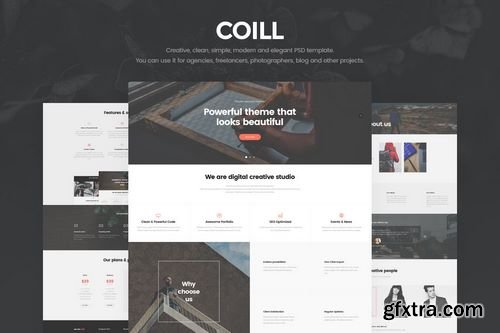 Coill - Creative Agency PSD Template
