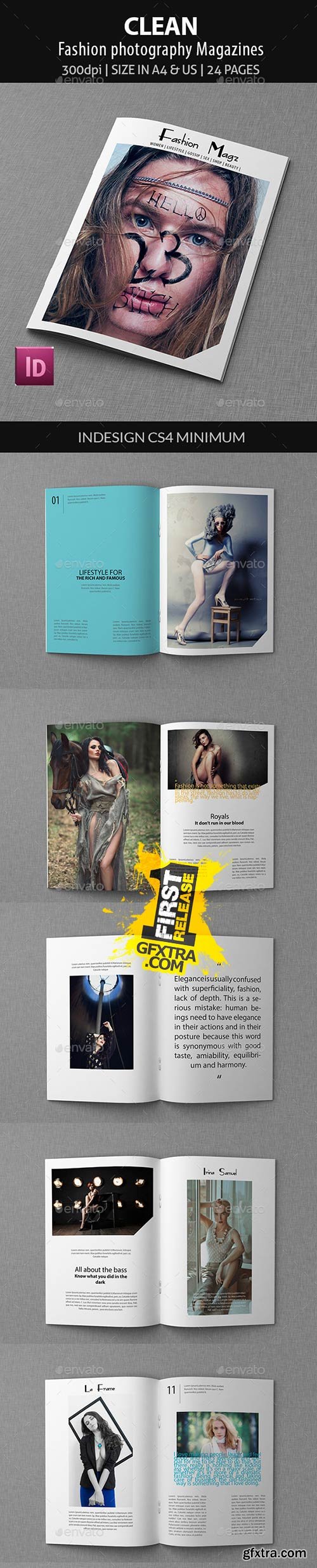 GraphicRiver - Clean - Fashion photography Magazines 9528862