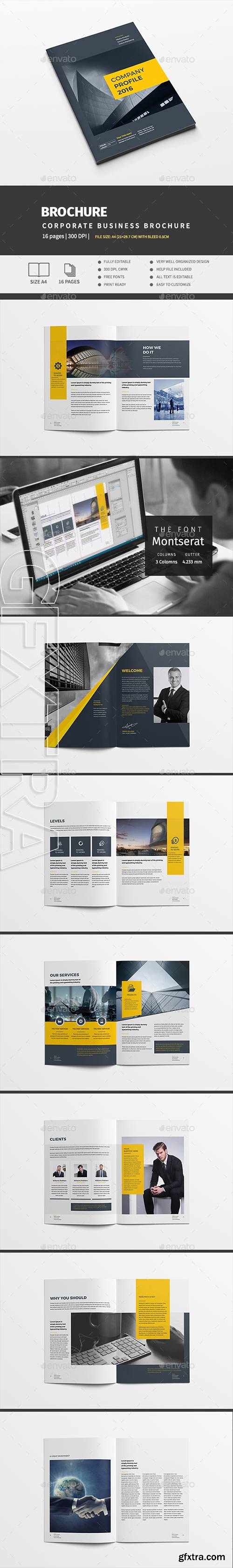 GraphicRiver - Corporate Business Brochure 16 Pages A4 16341812