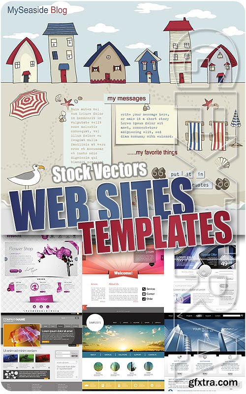 Website templates - Stock Vectors