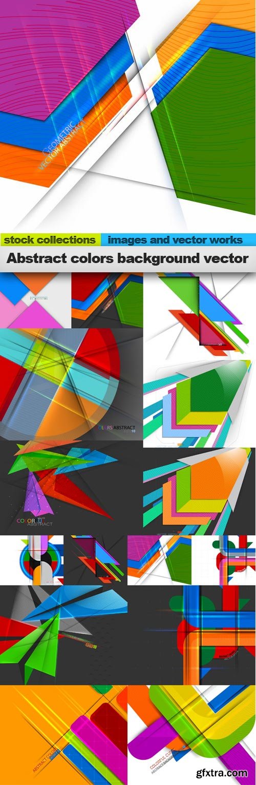 Abstract colors background vector, 15 x EPS