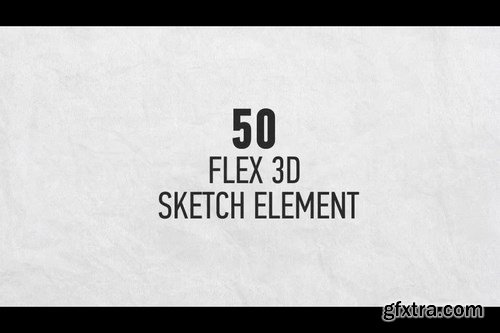 3d Flex Sketch Elements After Effects Templates