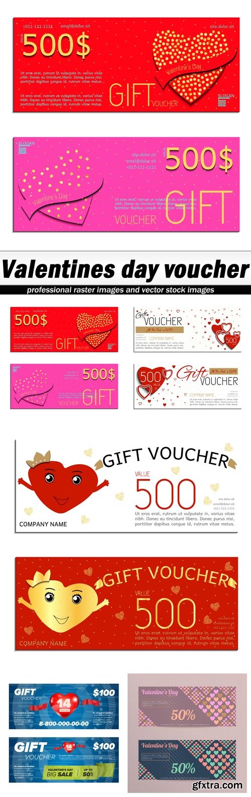 Valentines day voucher - 5 EPS