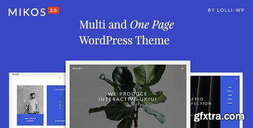 ThemeForest - Mikos v2.0.2 - Multi and One Page WordPress Theme - 13377282