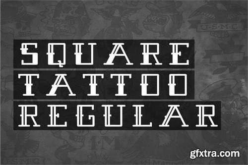 Square Tattoo font