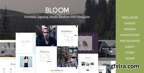 ThemeForest - Bloom - Multi Purpose Design / Architecture / Interior / Portfolio PSD Template 17723527