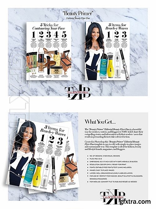 CM - Beauty Primer Editorial Flyer Duo 1154305