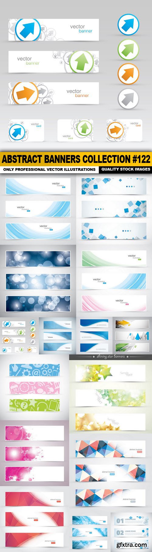 Abstract Banners Collection #122 - 15 Vectors