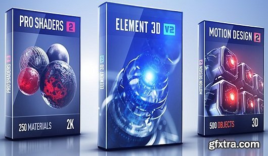 Video Copilot Motion Design 2 + Backlight + Proshaders 2 for Element 3D (Mac OS X)