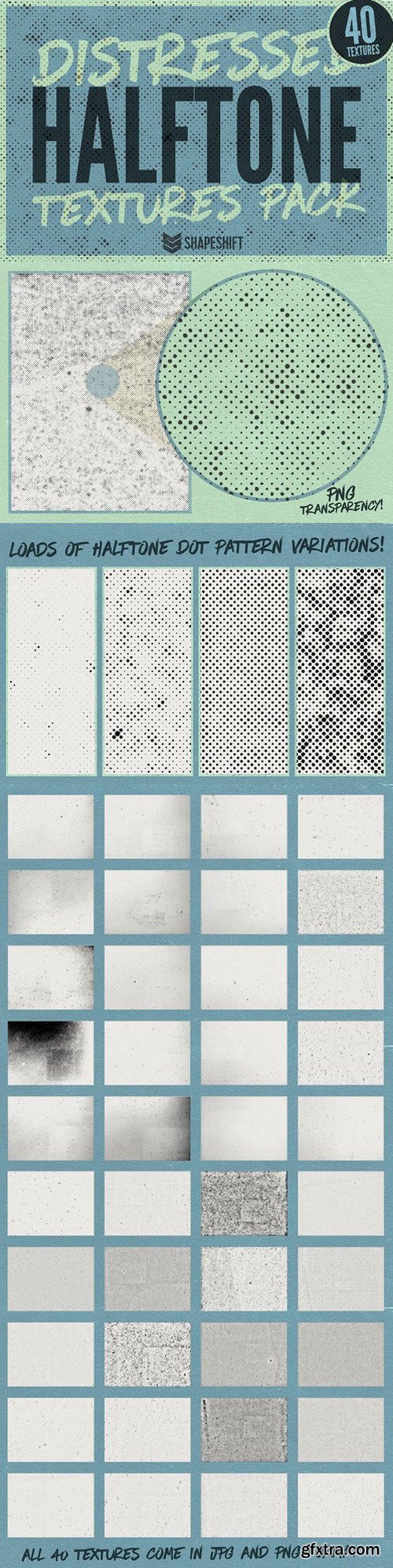 CM - Distressed Halftone Textures Pack 1158561