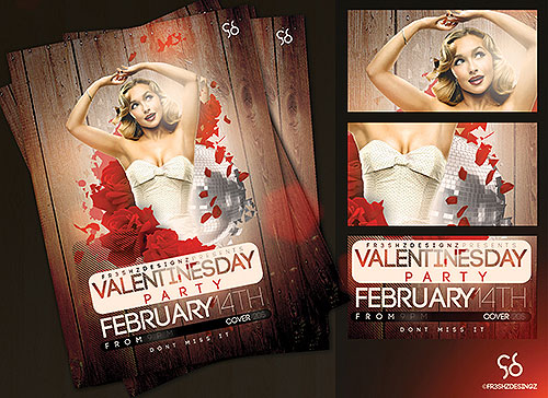Valentines Day Flyer/Poster PSD Template