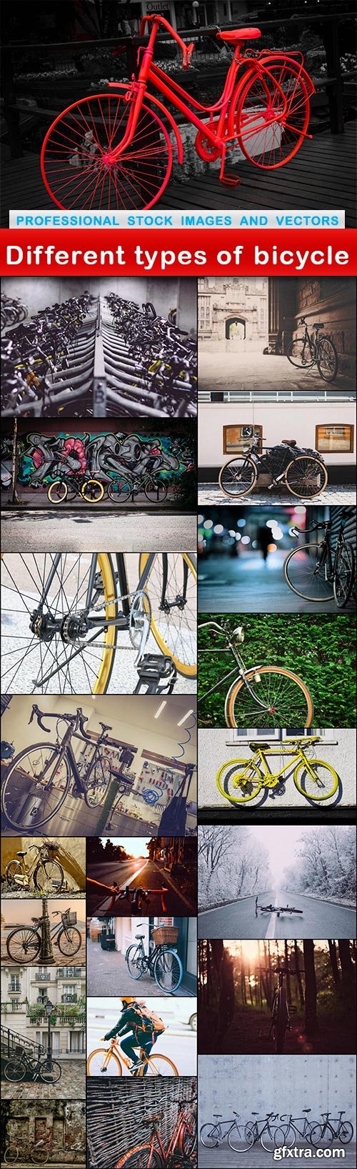 Different types of bicycle - 21 UHQ JPEG