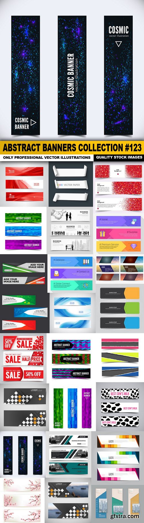 Abstract Banners Collection #123 - 24 Vectors