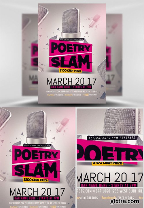 Poetry Slam Flyer Template