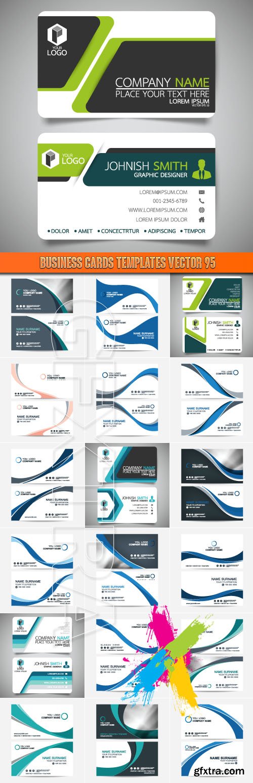 Business Cards Templates vector 95