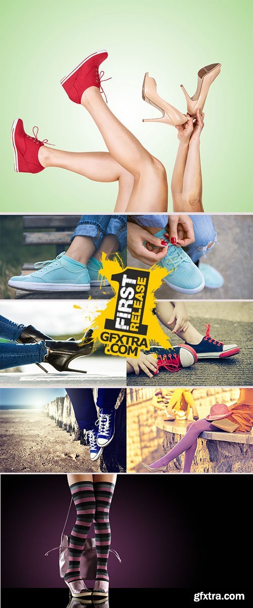 Stock Image Legs with trendy shoes