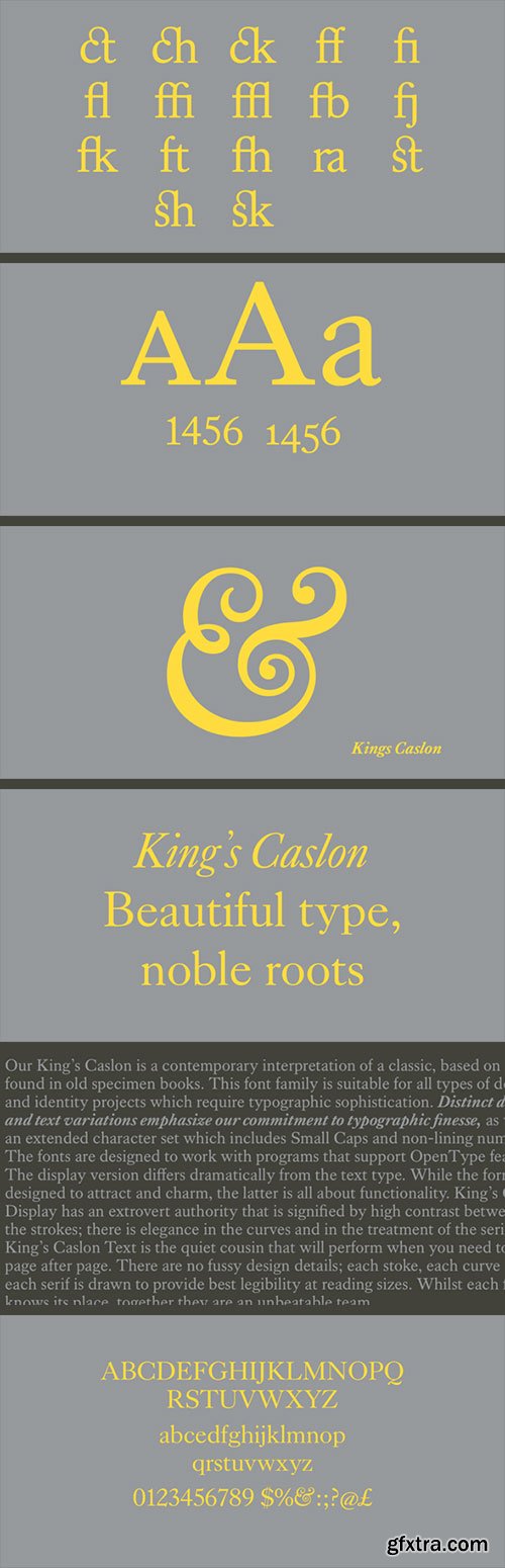 Kings Caslon Font Family 6xOTF $400
