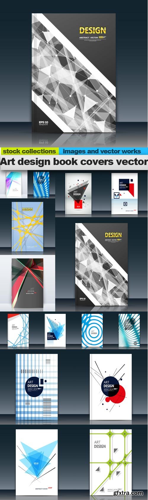 Art design book covers vector, 15 x EPS