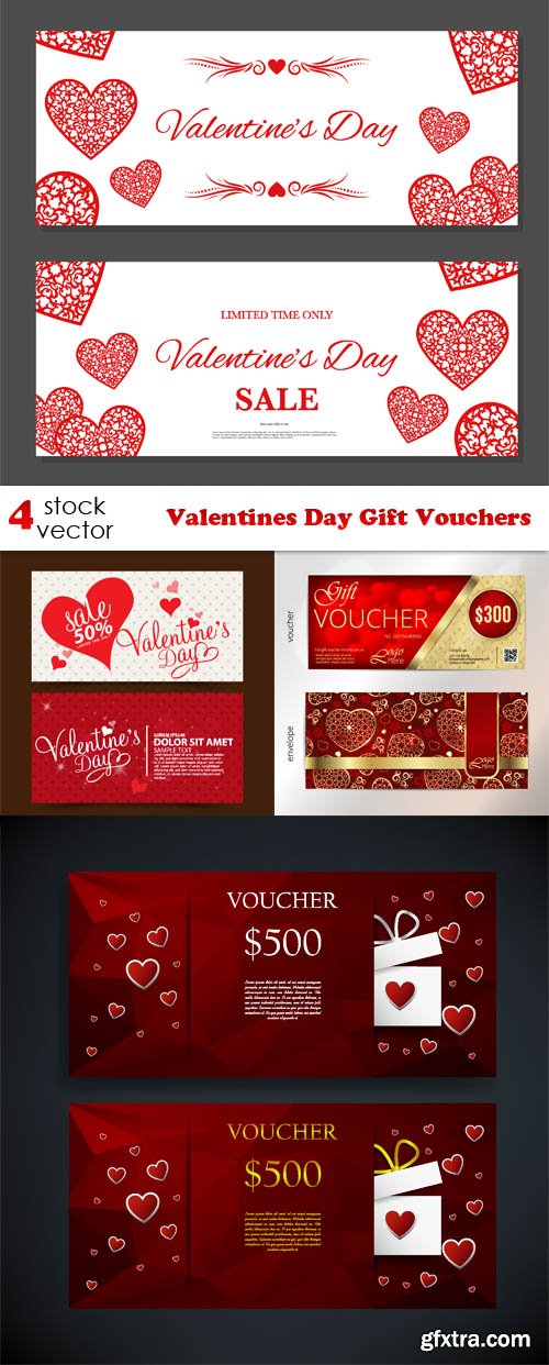 Vectors - Valentines Day Gift Vouchers