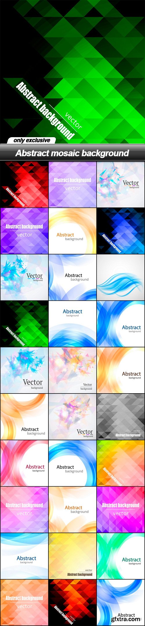 Abstract mosaic background - 30 EPS