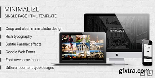 ThemeForest - Minimalize - Multipurpose One Page Template (Update: 8 October 14) - 8798103