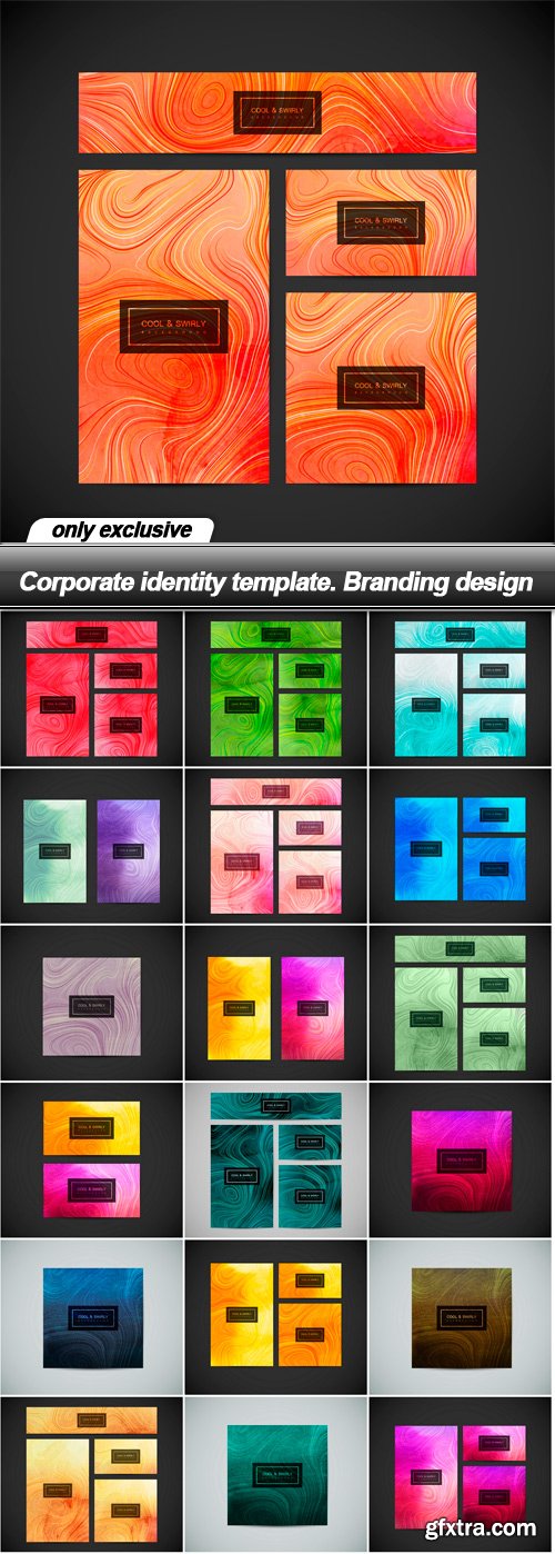 Corporate identity template. Branding design - 19 EPS