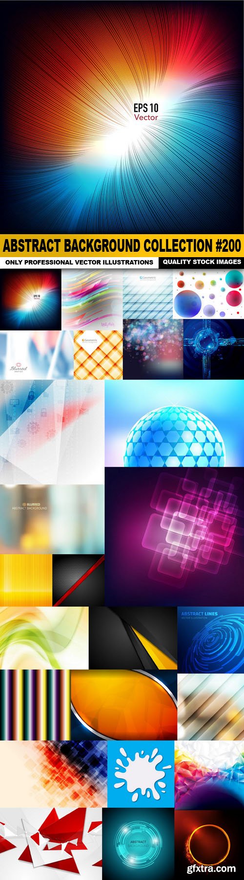 Abstract Background Collection #200 - 26 Vector