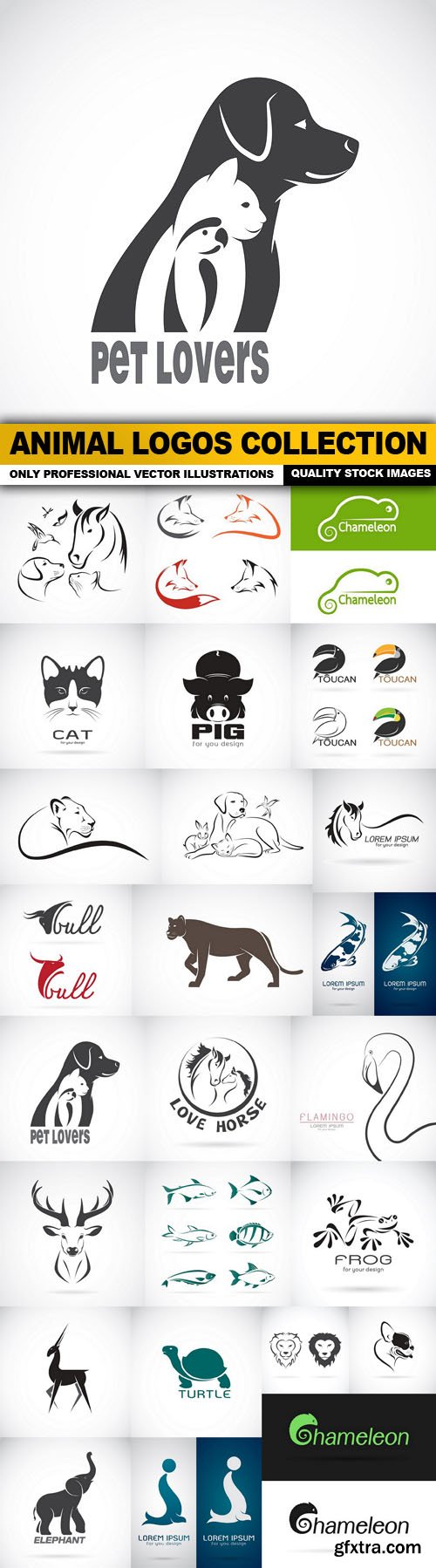 Animal Logos Collection - 25 Vector