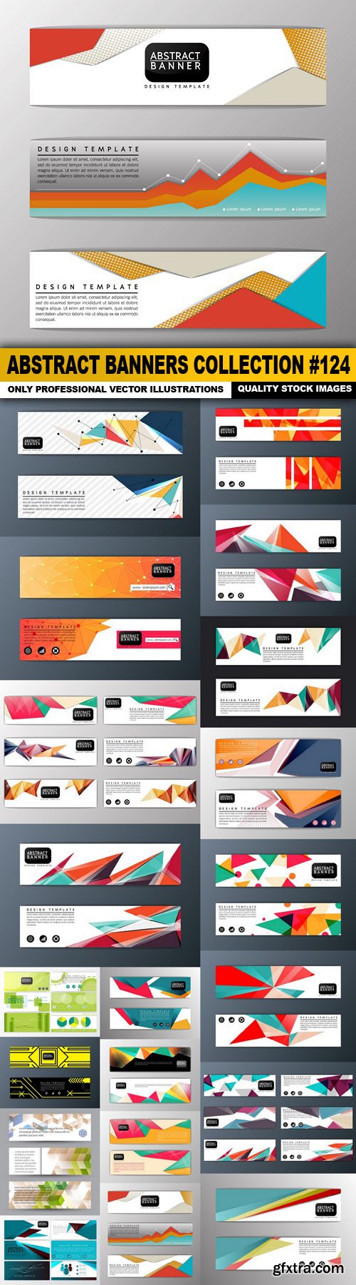 Abstract Banners Collection #124 - 20 Vectors