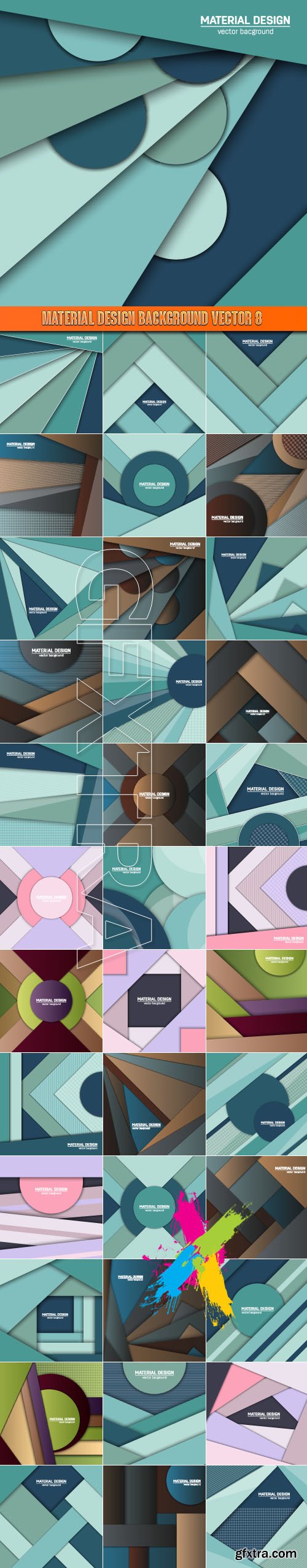 Material design background vector 8