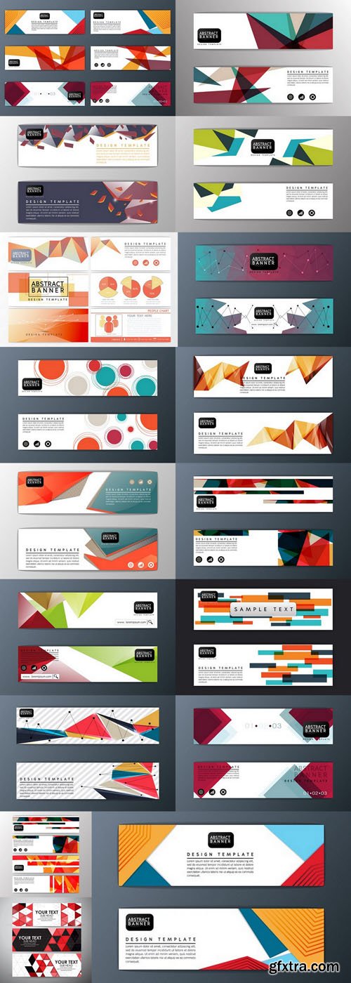 Abstract Banners Collection #125 - 20 Vectors