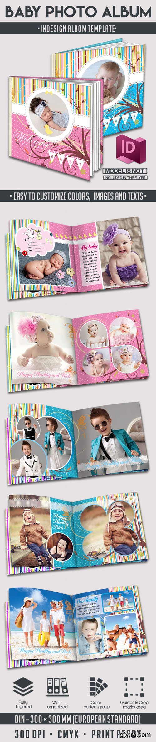 Baby Photo Album INDD - 12 pages