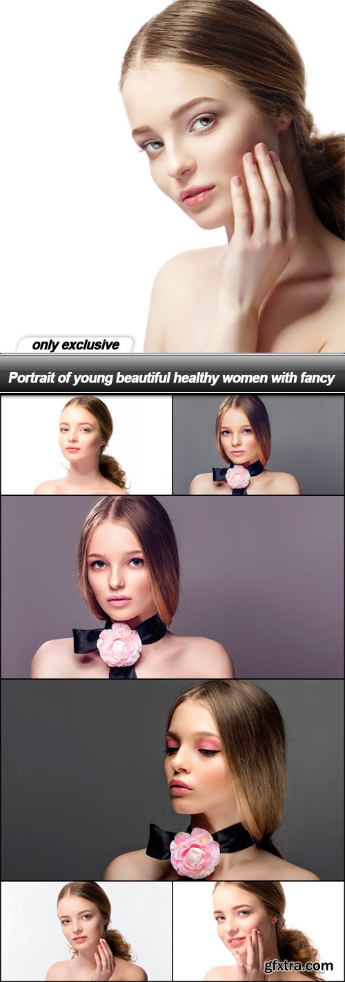 Portrait of young beautiful healthy women with fancy - 7 UHQ JPEG