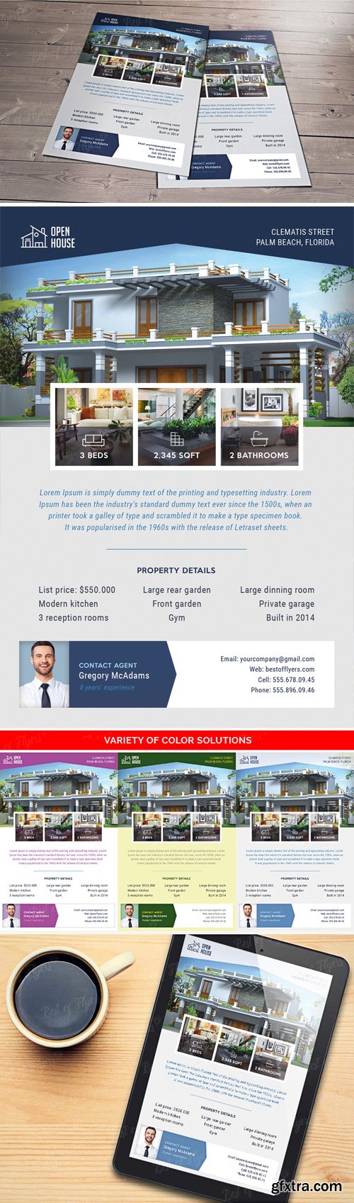 Real Estate Flyer - PSD template