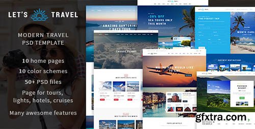 ThemeForest - Let\'s Travel v1.0 - Premium Travel Booking PSD Template - 12467466