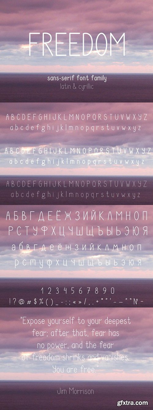 CM - Freedom Font Family. Latin&Cyrillic 1169219