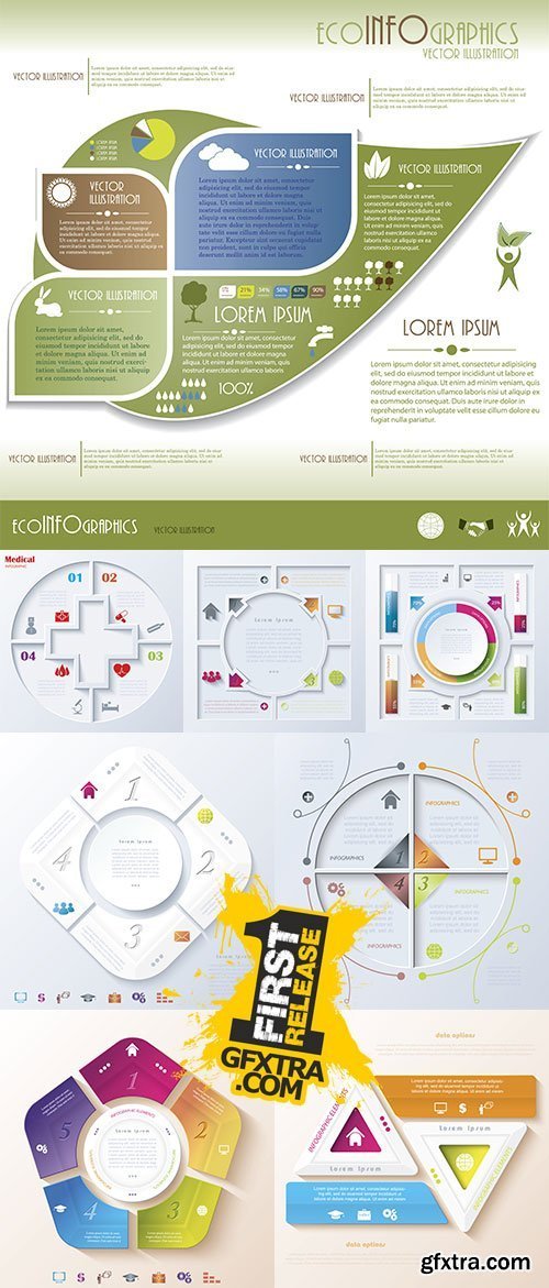 Modern Ecology infographics 10xEPS
