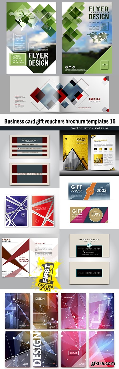 Business card gift vouchers brochure templates 15