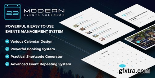 CodeCanyon - Modern Events Calendar v1.7.0 - Responsive Event Scheduler & Booking For WordPress - 17731780