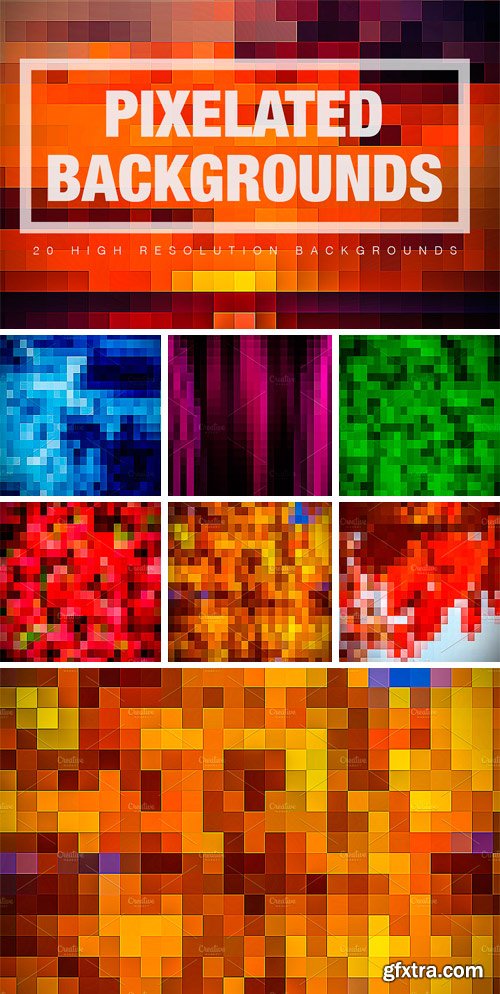 CM 1165793 - 20 Pixelated Backgrounds