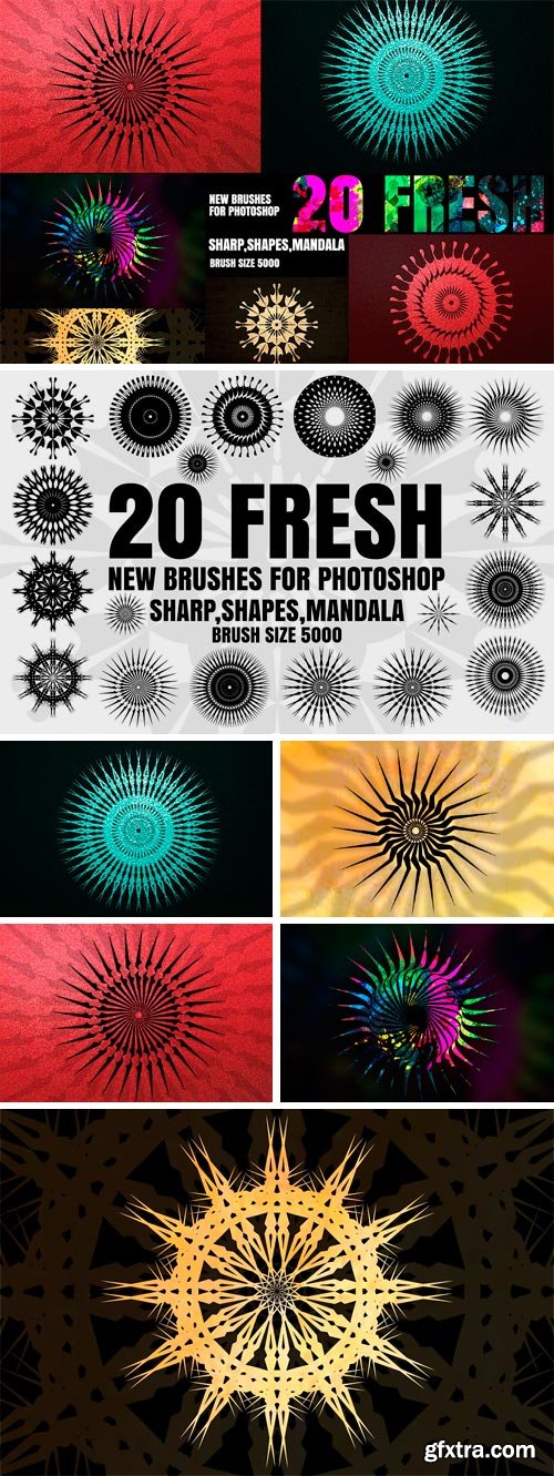 CM 1165861 - 20 NEW BRUSHES FOR PHOTOSHOP