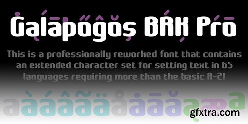 Galapogos BRK Pro - Chunky and Rounded Font OTF