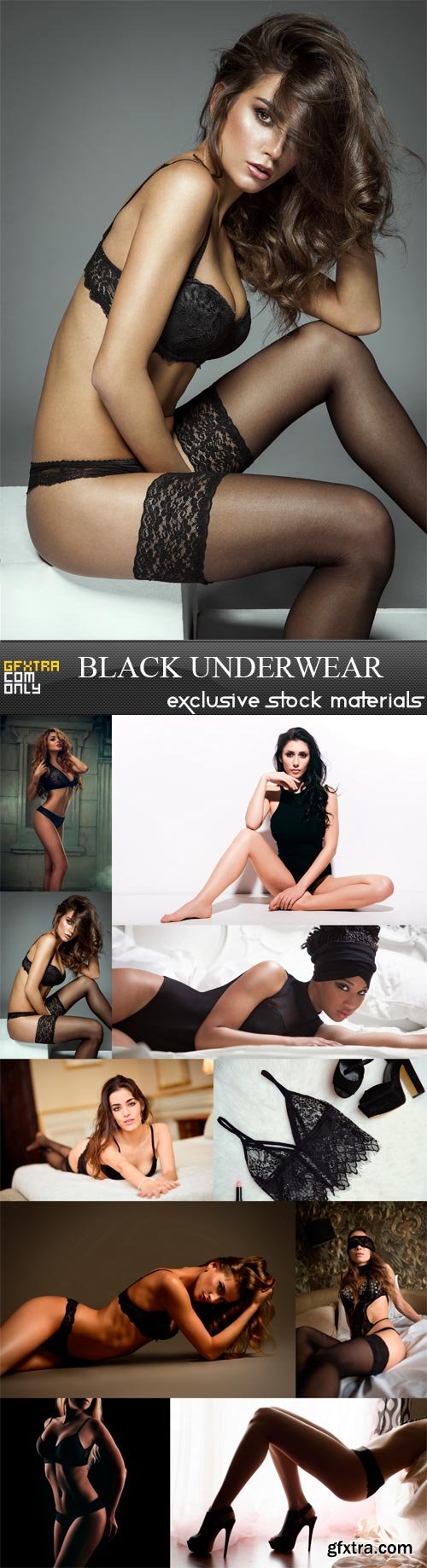 Black Underwear - 10 x JPEGs