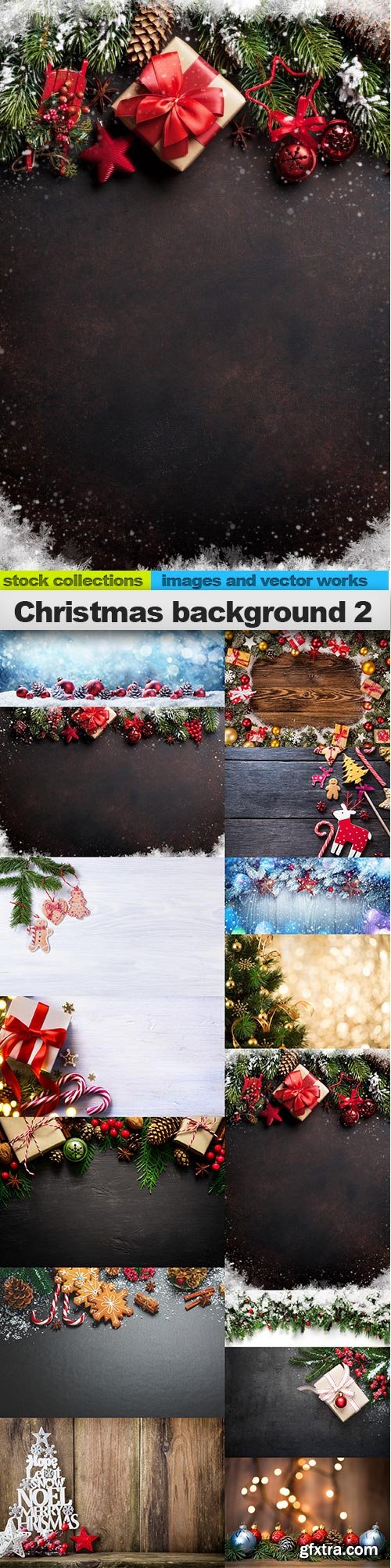 Christmas background 2, 15 x UHQ JPEG
