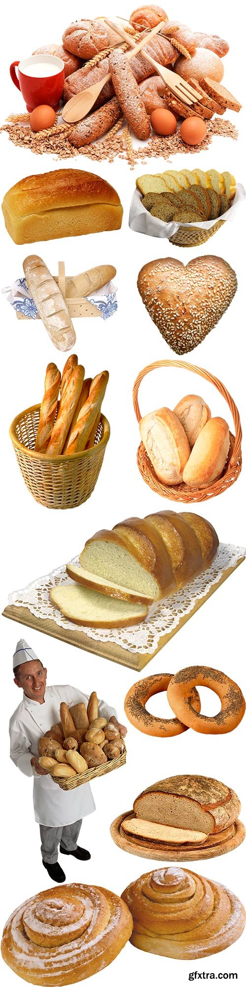 Bread on a transparent background