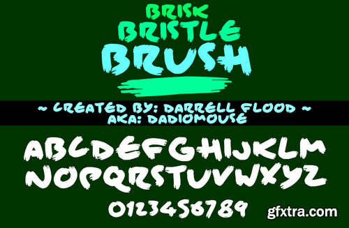 Brisk Bristle Brush font
