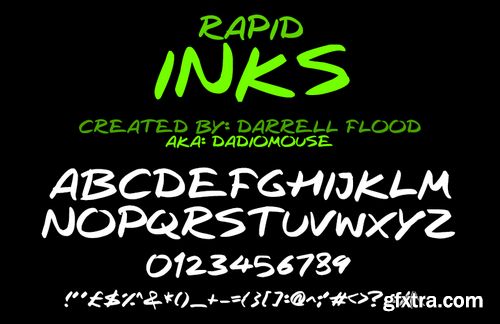 Rapid Inks font