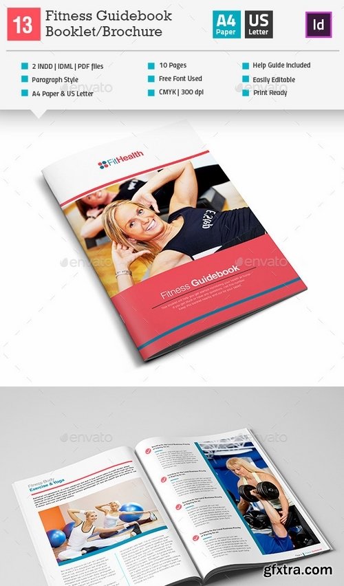 GraphicRiver - Fitness Guidebook BookletBrochure Indesign V13 12143501